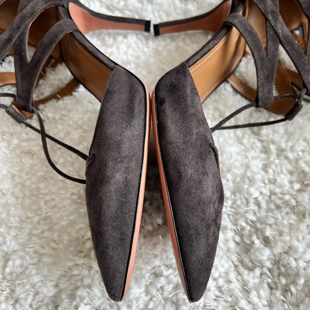 Aquazzura Belgravia suede heels - Picture 11 of 15